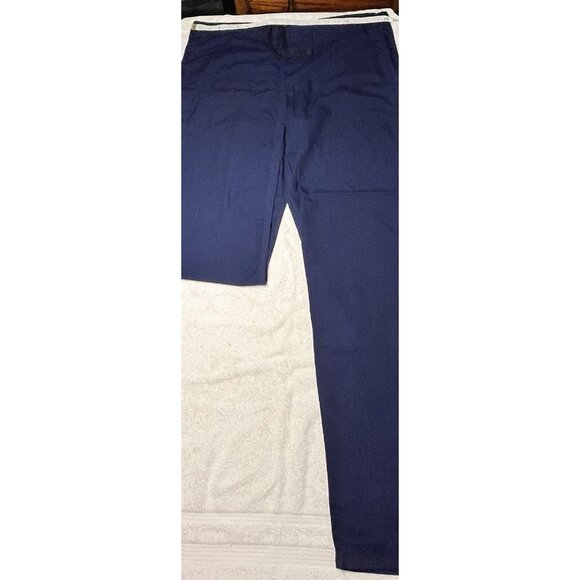 UA Scrubs Navy Blue Medical Pants Career Nurse Size M-T Drawstring Waist Cargo - Picture 1 of 3
